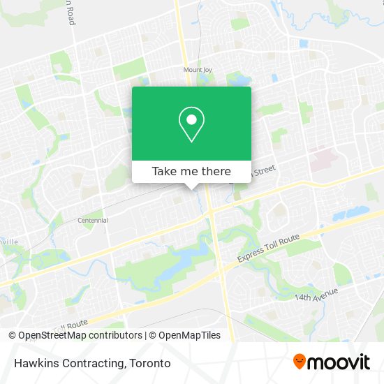 Hawkins Contracting map