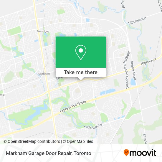 Markham Garage Door Repair map