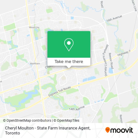 Cheryl Moulton - State Farm Insurance Agent map