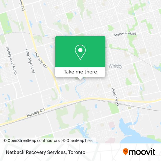 Netback Recovery Services map