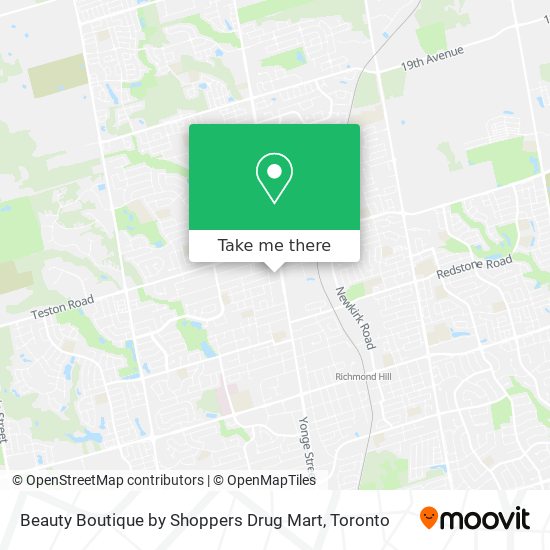 Beauty Boutique by Shoppers Drug Mart plan