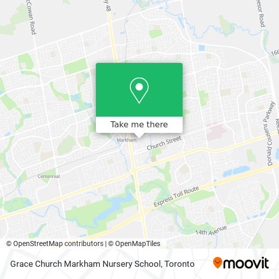 Grace Church Markham Nursery School plan