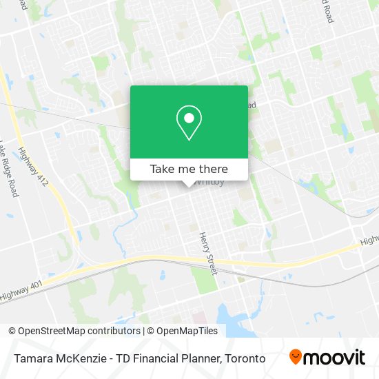 Tamara McKenzie - TD Financial Planner map