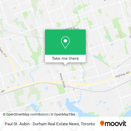 Paul St. Aubin - Durham Real Estate News map