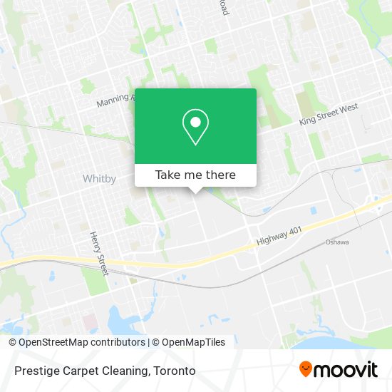 Prestige Carpet Cleaning map