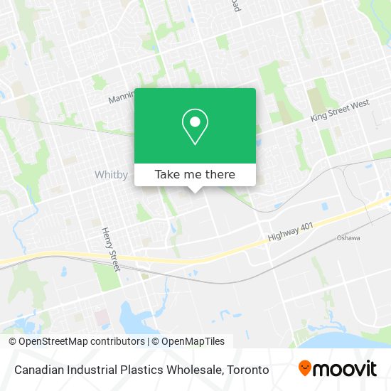 Canadian Industrial Plastics Wholesale map