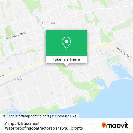 Ashpark Basement Waterproofingcontractorsoshawa map