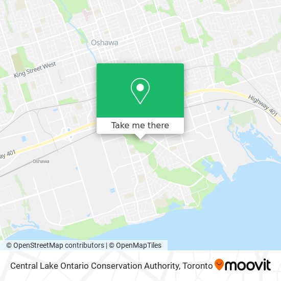 Central Lake Ontario Conservation Authority map