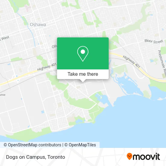 Dogs on Campus map
