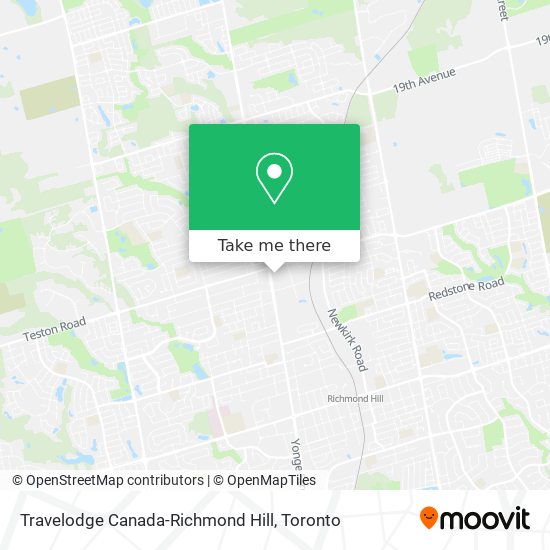 Travelodge Canada-Richmond Hill plan