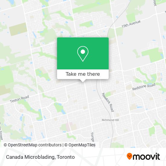 Canada Microblading map