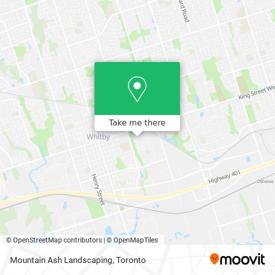 Mountain Ash Landscaping map