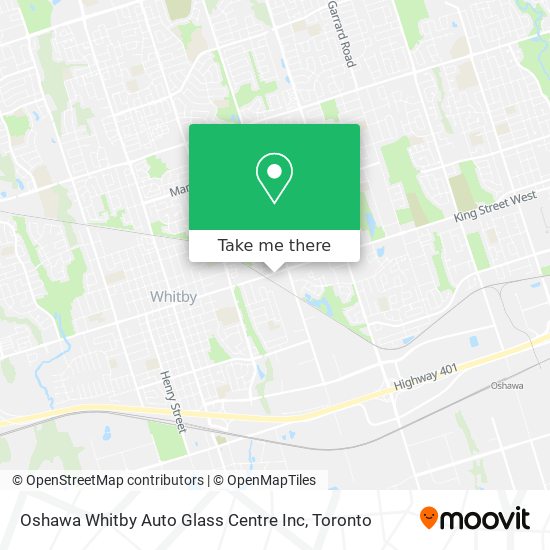 Oshawa Whitby Auto Glass Centre Inc plan