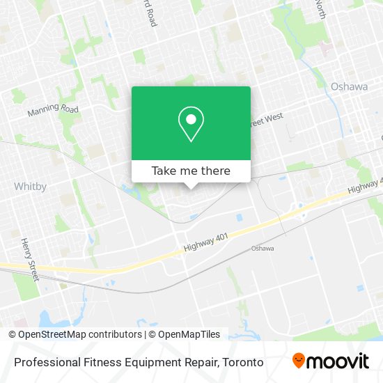 Professional Fitness Equipment Repair map