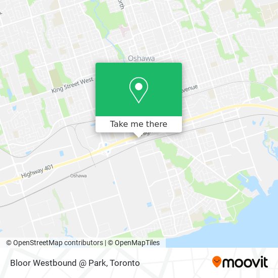 Bloor Westbound @ Park map