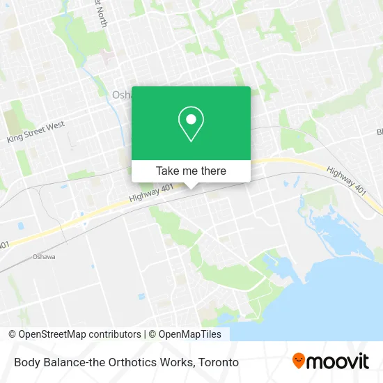 Body Balance-the Orthotics Works map