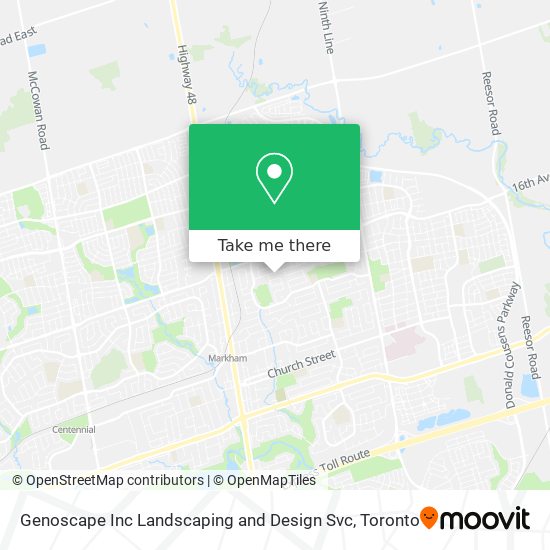Genoscape Inc Landscaping and Design Svc map
