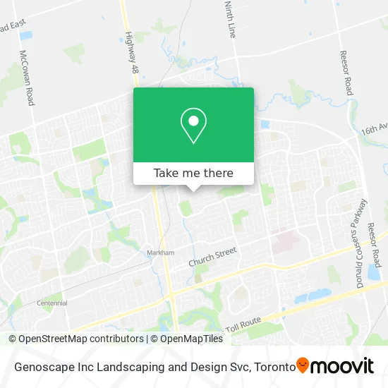Genoscape Inc Landscaping and Design Svc map