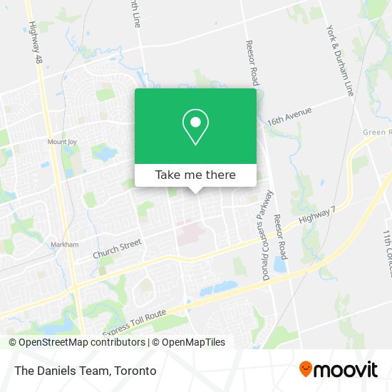 The Daniels Team map