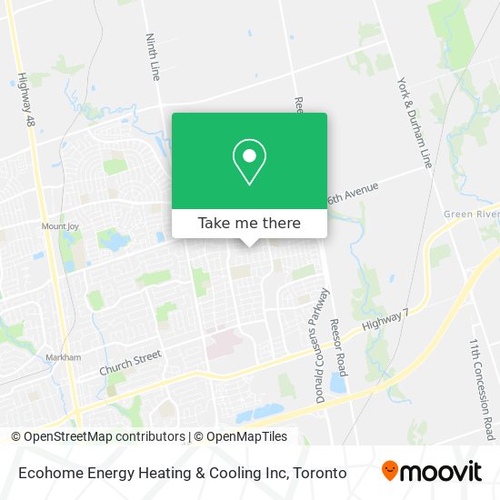 Ecohome Energy Heating & Cooling Inc map