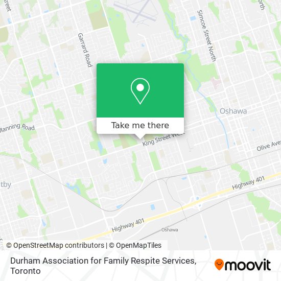 Durham Association for Family Respite Services map