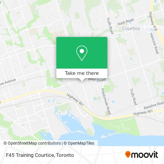 F45 Training Courtice map