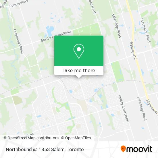 Northbound @ 1853 Salem map