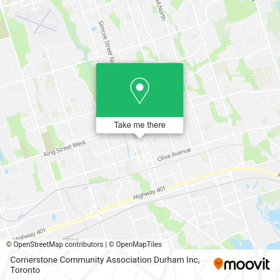 Cornerstone Community Association Durham Inc map