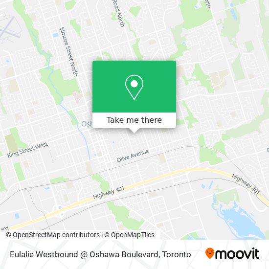 Eulalie Westbound @ Oshawa Boulevard map