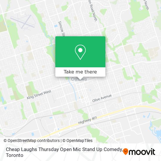 Cheap Laughs Thursday Open Mic Stand Up Comedy map