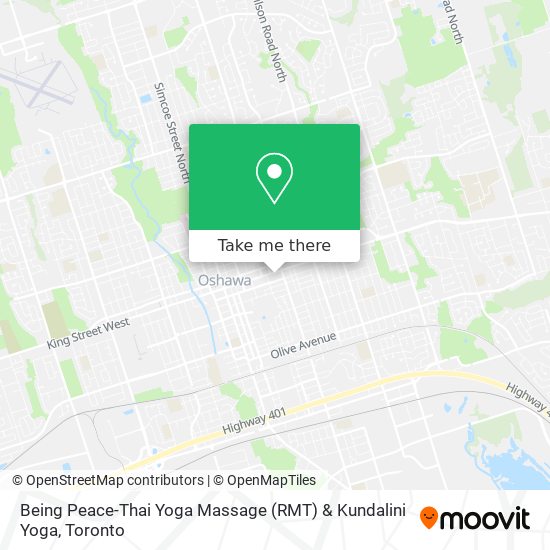 Being Peace-Thai Yoga Massage (RMT) & Kundalini Yoga map