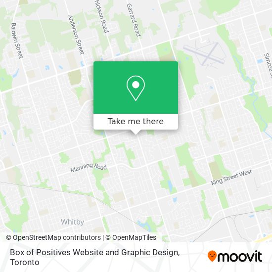 Box of Positives Website and Graphic Design map