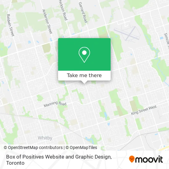 Box of Positives Website and Graphic Design map