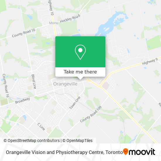 Orangeville Vision and Physiotherapy Centre plan