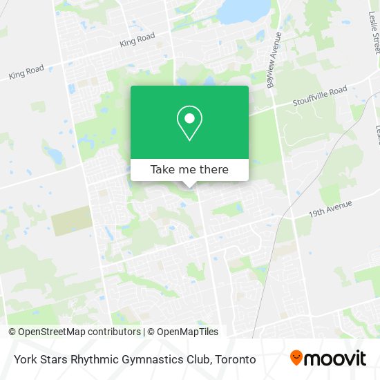 York Stars Rhythmic Gymnastics Club map