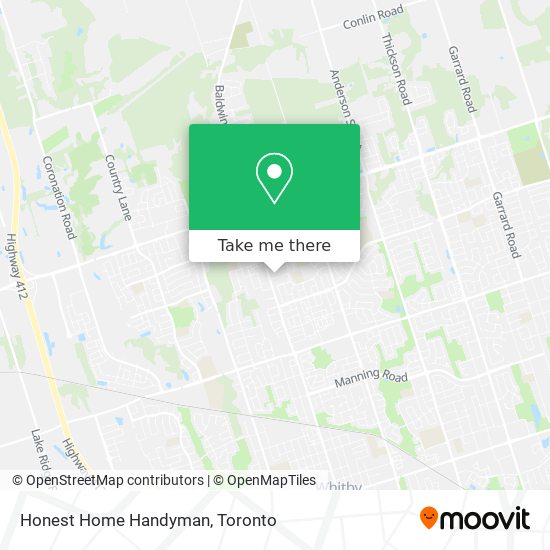 Honest Home Handyman map