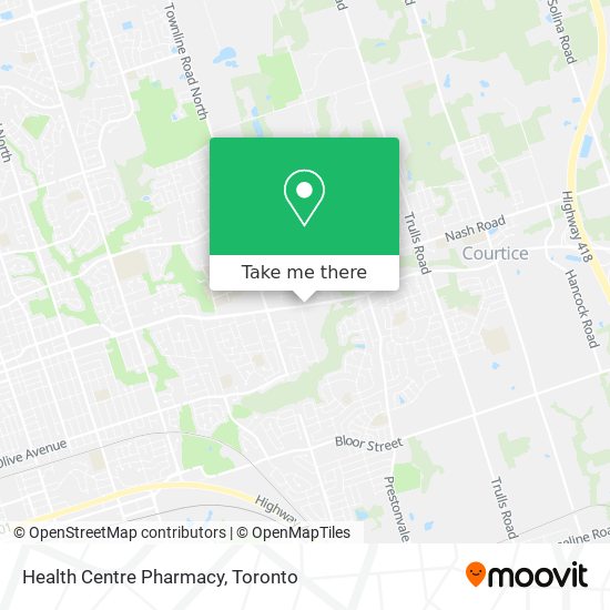 Health Centre Pharmacy map