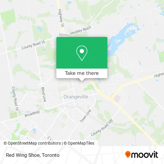 Red Wing Shoe map
