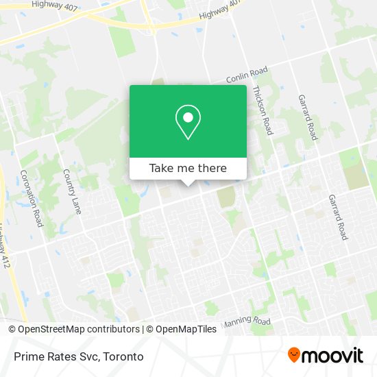 Prime Rates Svc map