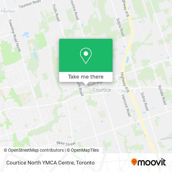 Courtice North YMCA Centre map
