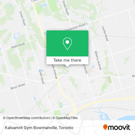 Kalsamrit Gym Bowmanville map