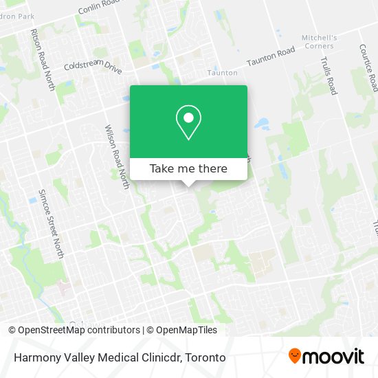 Harmony Valley Medical Clinicdr map