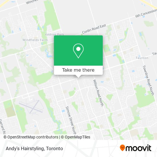 Andy's Hairstyling map