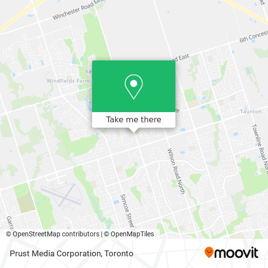 Prust Media Corporation map