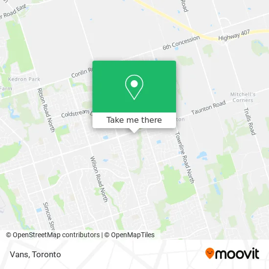 Vans map