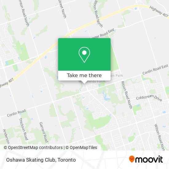 Oshawa Skating Club map