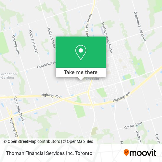 Thoman Financial Services Inc map