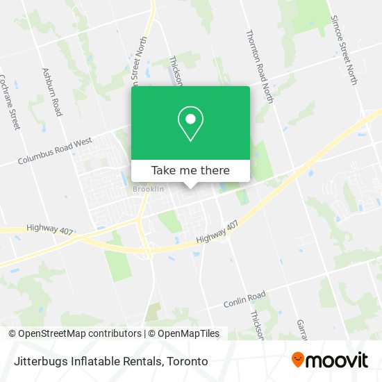 Jitterbugs Inflatable Rentals map