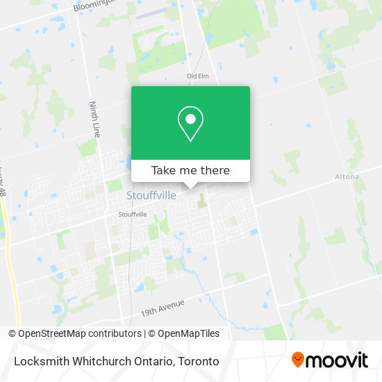 Locksmith Whitchurch Ontario map