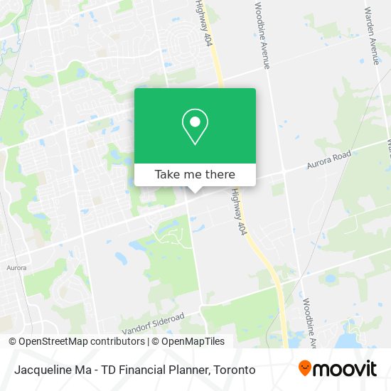 Jacqueline Ma - TD Financial Planner map